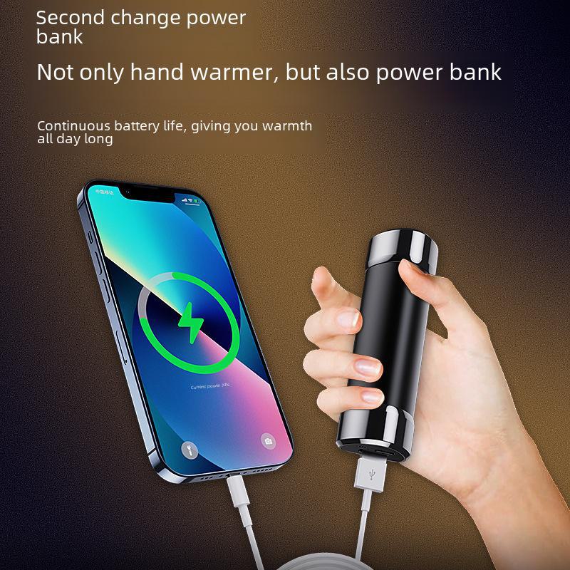 Magnetischer Handwärmer & geteilte Powerbank: Tragbares 2-in-1-Minigerät