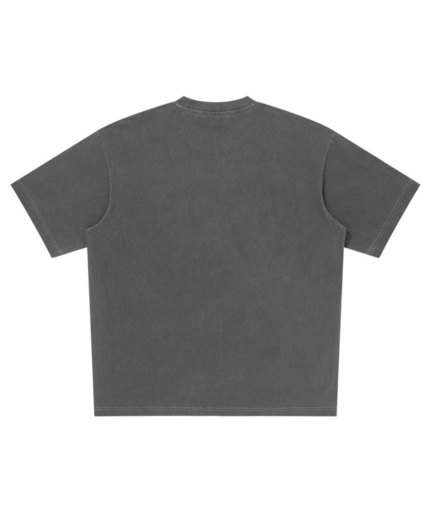 Syupeodeulai Vintage Lettering T-Shirt Charcoal Sduiscq41Chl