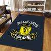 Benutzerdefinierter Name Beitar Jerusalem Flanellmuster Quadratischer Teppich, Läufer, Teppich für Wohnzimmer Schlafzimmer Sofa Spielzimmer Dekor, Rutschfeste Fußmatte