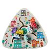 1Pc Triangular Wooden Track Pairing Toy Cartoon Slider Movable Color Shape Recognition Game Suitable For Children Ages 3+