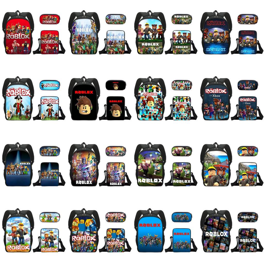 Roblox Kids Backpack Set With Lightweight Oxford Fabric For School And Study Use