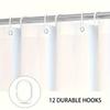 4Pcs Bathroom Shower Curtain Set Pink Tulip Pattern Bathroom Curtain With 12 Hooks Non Slip Rugs Toilet Cover Mat Bathroom Partition