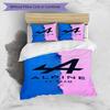 3pcs Duvet Cover Set (1*Duvet Cover + 2*Pillowcase, Without Core), BWT Alpine F1 Racing Team (3) Print Bedding Set, Bedroom Decor, All‑Season, Gift