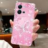 Case For Vivo V25 V25E Capa Protective Cases For Vivo V25 Pro S15 Pro Shell Coque Flower Butterfly Soft Silicone TPU Phone Cover