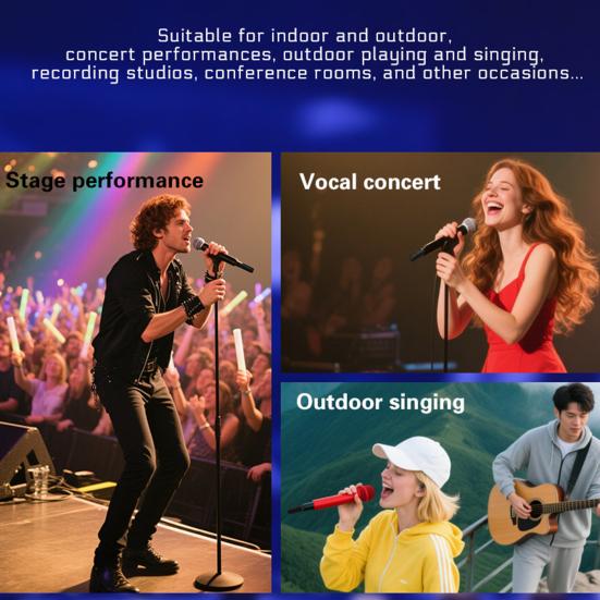 Wireless Lavalier Microphone Strong Anti-Interference Stable Audio Transmission Plug-Play Mini Microphone for Video Recording