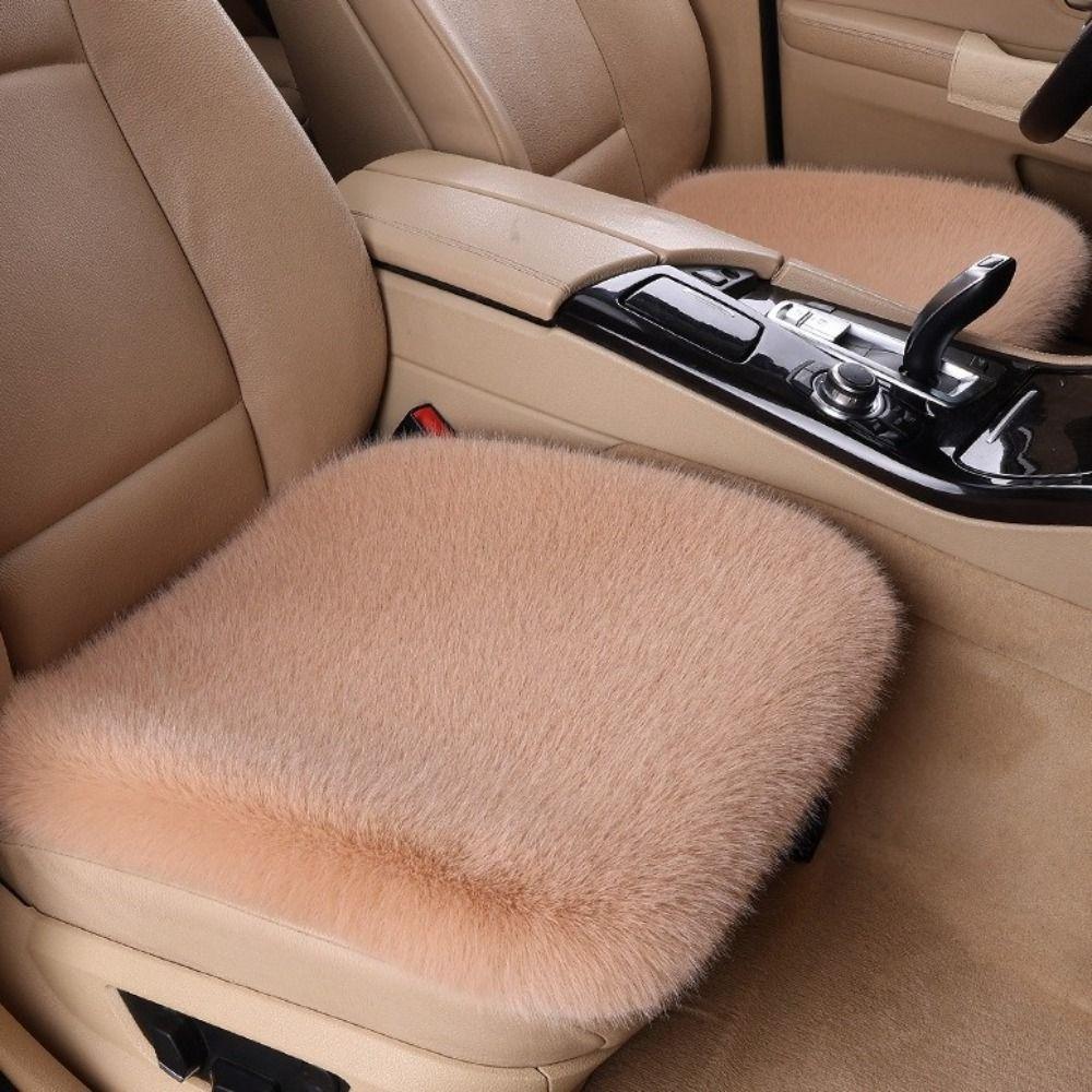 Warm Plush Car Seat Cover Thick Faux Fur Car Seat Cover Practical Car Seat Mat  Bench Seat