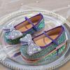 Loafer Kind Weiche Sohle Tanzparty Prinzessin Schuhe Meerjungfrau Lila Glitzer Ballettschuhe Kinder Mädchen