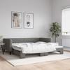 VidaXL Daybed with Trundle Bed Dark Grey 100x200 Cm Fabric 3196584