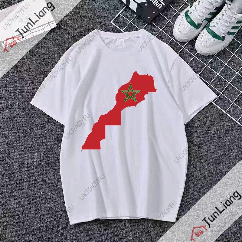 Marokkanisches Flaggenmuster Herren T-Shirt Marokkanisches spirituelles Symbol T-Shirt Herren 2025 Modell atmungsaktives und bequemes Oberteil