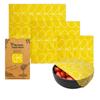 3pcs/Set Reusable Beeswax Wrap Paper Natural Food Wrapping Paper Fresh Keeping Cloth  Sandwich