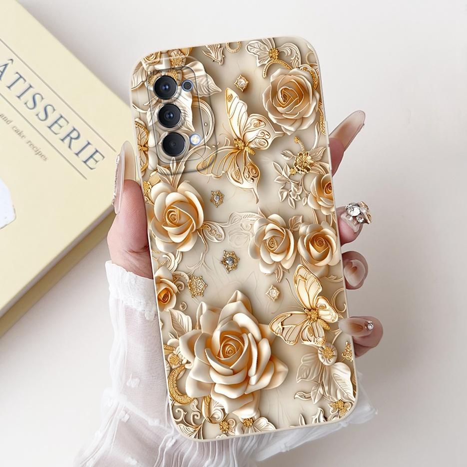 For Oppo Reno4 Pro 5G Case CPH2089 Luxury Candy Painted Cover Soft Silicone Phone Case For Oppo Reno 4 Pro Reno4 4G CPH2113 Bags