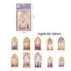 10 Pcs Stickers Diary DIY Hand Account Decorative Craft Waterproof Decor Decals for Party