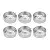 50 Pcs Sliver Candle Mold Container Aluminum Aluminum Candle Shells  Candy Storage
