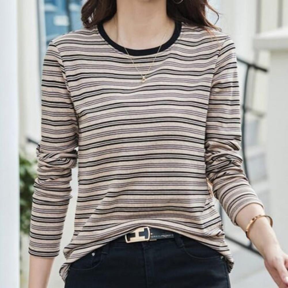 Navava Casual STripe Long Sleeve T shirT nT3047