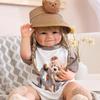 55cm Full Vinyl Baby Doll - Children's Day Gift, Reborn Companion & Bath Toy.