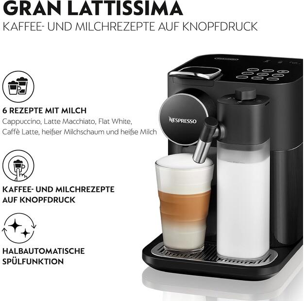 Capsule Coffee Machine DeLonghi EN 640.B Gran Lattissima Black