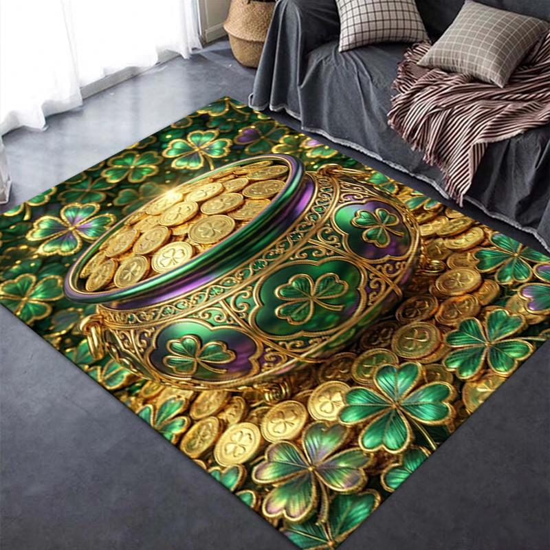 2025 New Coins&Rainbows Carpet Rug for Living Room Bedroom Home Sofa Decoration,Kids play Non-slip Floor Mat114