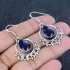 Amethyst Edelstein 925 Sterlingsilber Ohrring 1.77"