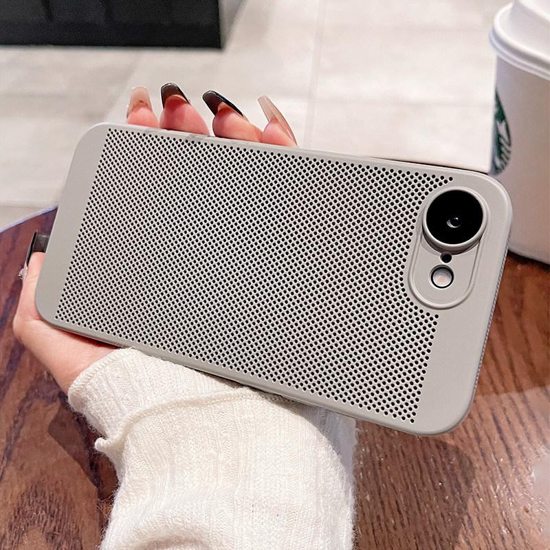 Applicable to Apple 11e mobile phone case, new ultra-thin mesh iPhone11e heat dissipation and breathable lens all-inclusive protective case