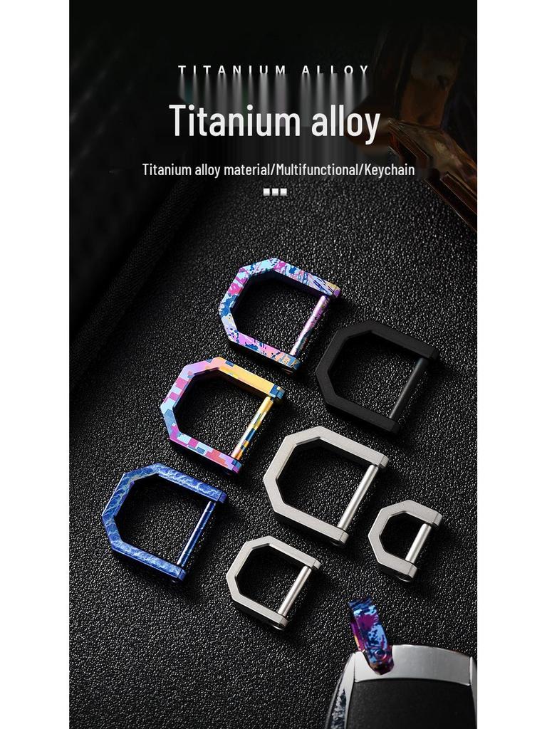 Aliaj de Titan Inel D Cataramă Potcoavă Breloc Universal