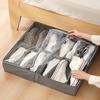Underbed Shoe Storage Fabric Foldable Shoe Box Under Bed Shoe Storage Fits 6 Pairs Shoe Box Dividers With Clear Cover Handles