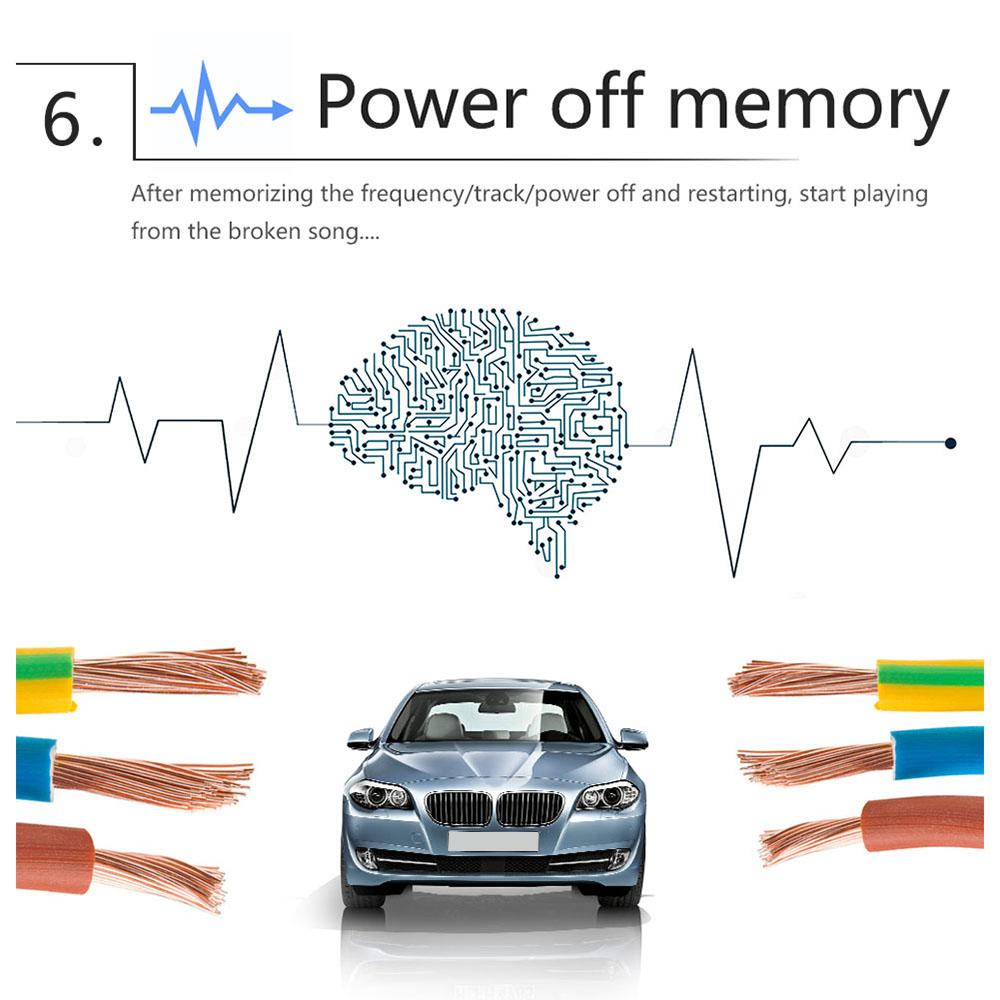 Car Accessories Hands-free Calls Remote Controls Stereo Usb/aux Classic Stereo Audio Fm Car Bluetooth Radio Mp3 Player Portable