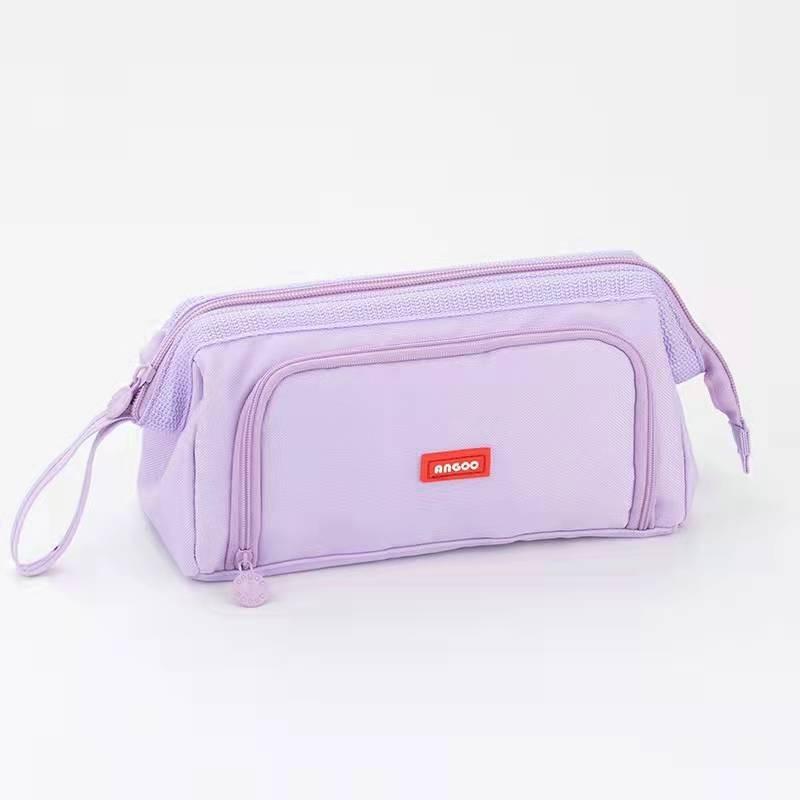 2024 Large Capacity Canvas Pencil Case For Students With Multiple Colors And Compartments