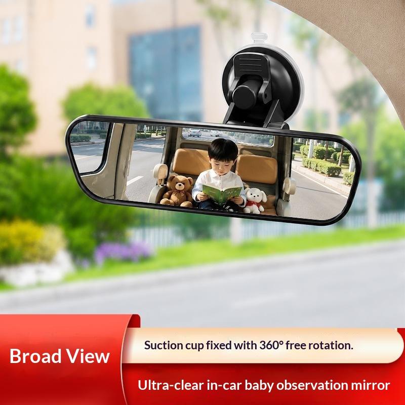 Interior Rear View Mirror 360° Rotates Blind Spot Free HD 1PC Universal Fit for Sedan SUV Pickup Trucks