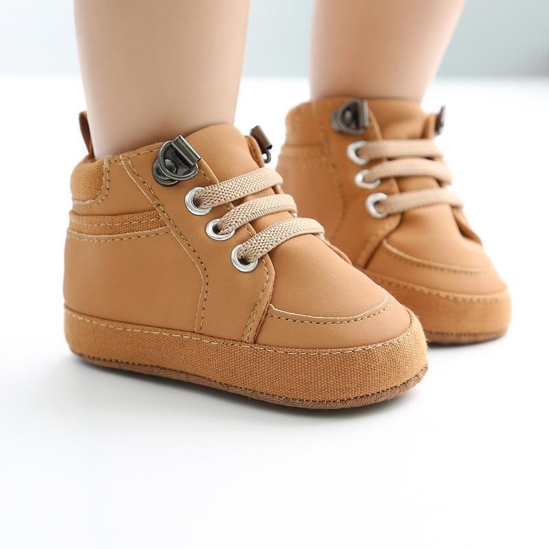 Baby Sneakers Infant Boys Girls Sports Shoes Toddler Casual Cotton Sole Anti-slip PU First Walkers Crawl Crib Basketball Shoes