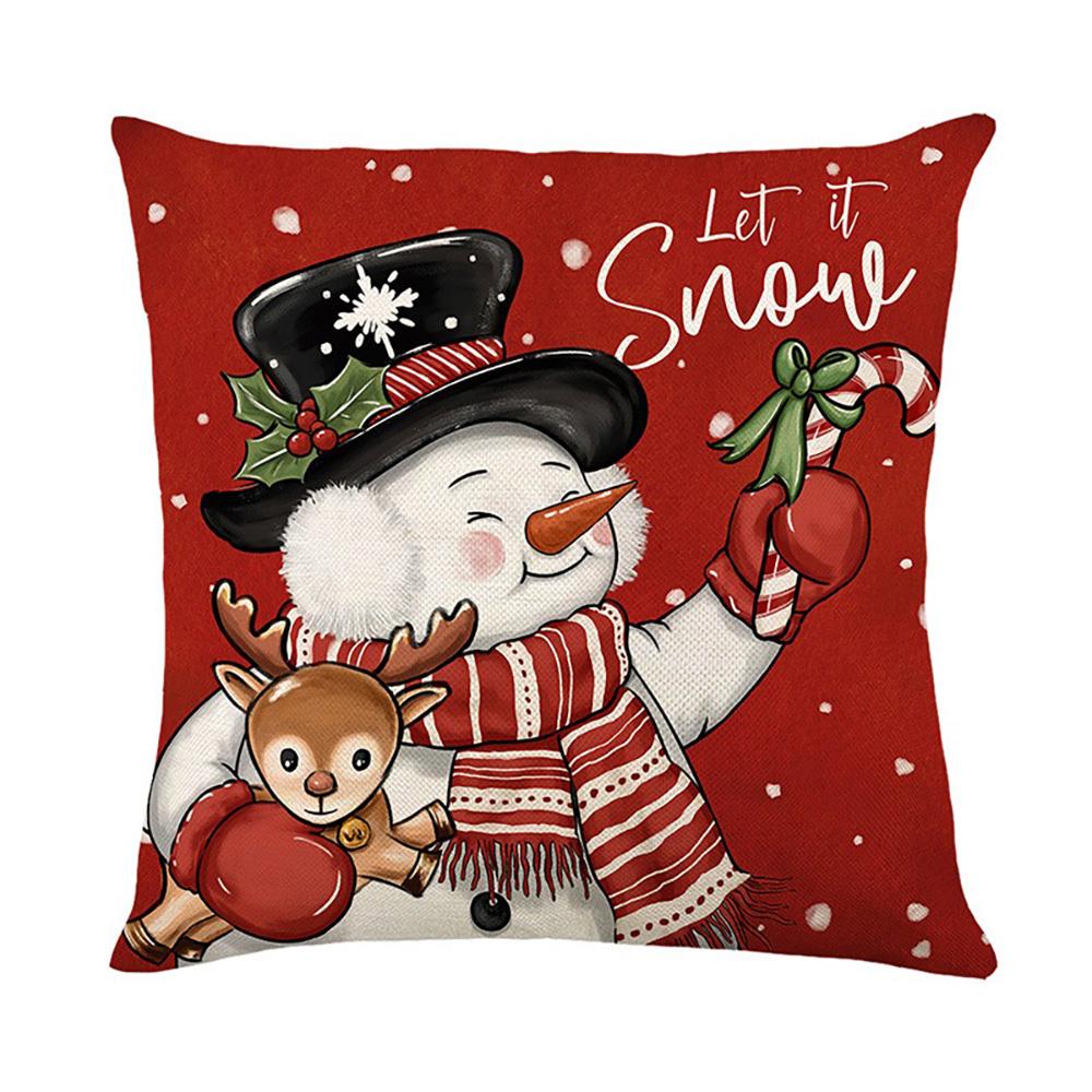 

1pc Christmas-themed Pillowcases for Home Suitable for Christmas home decoration pillowcase, without pillow core. 16x16Inch