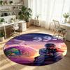 Juice Wrld Printed Round Crystal Velvet Rug Soft Non Slip Floor Carpet For Bedroom Holiday Gift