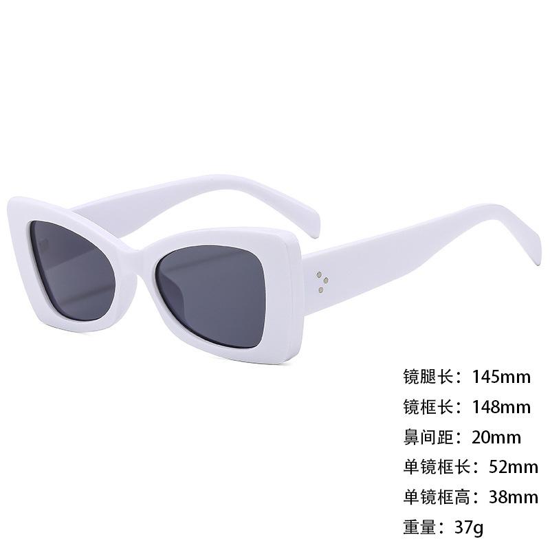 Sunglasses Personalized Large Box Trendy Korean Style Men And Women Thin Sunshade Sunglasses Anti-Uv400