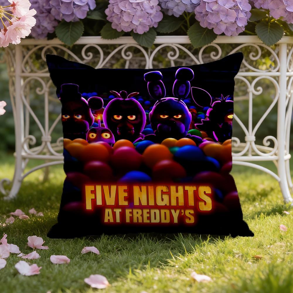 Anime F-Five N-Nights At Freddy's Cushion Cover Home & Car Dual-Scene Pillow Cover: Reversible for Premium Comfort