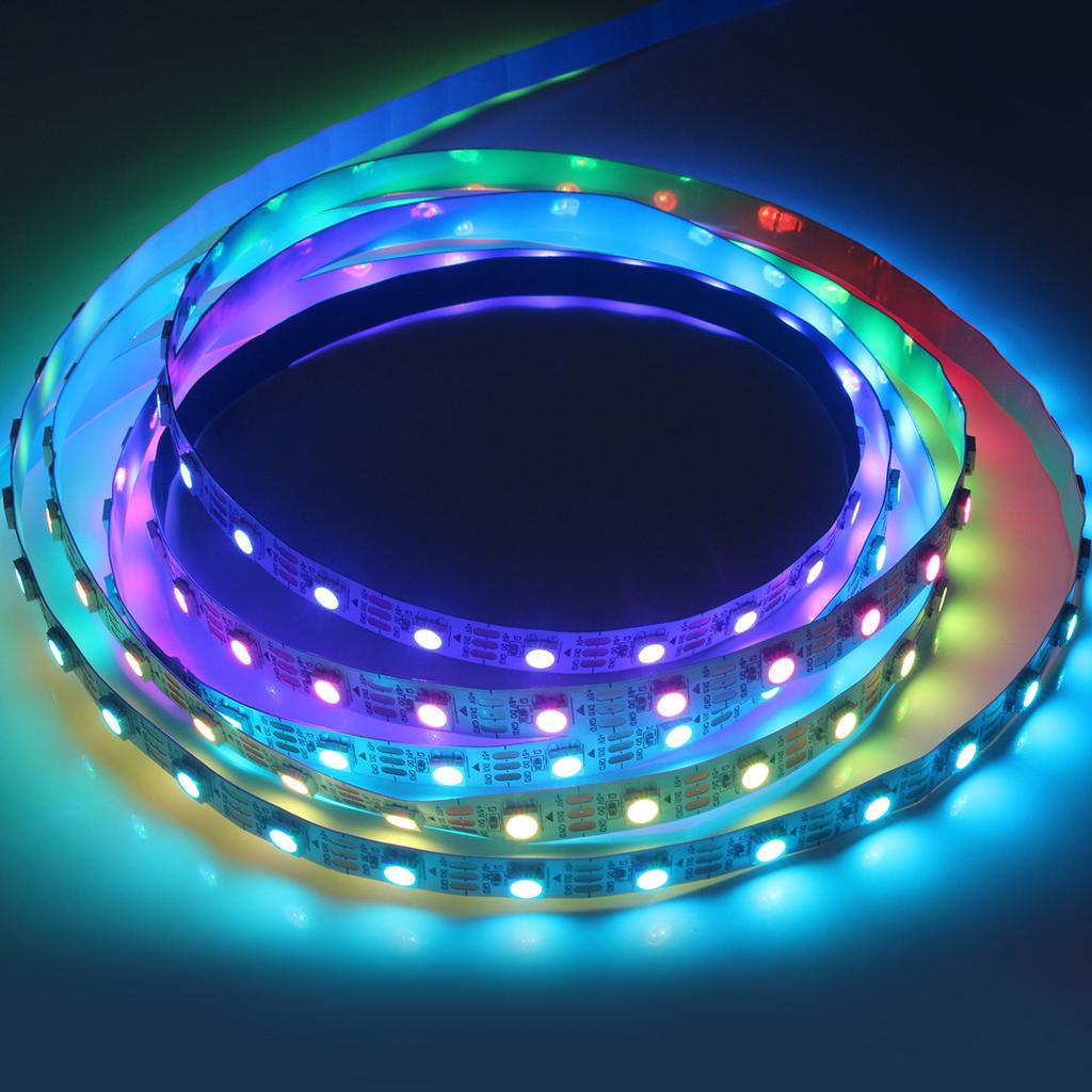 RGB LED Strip Lights 5050 Bluetooth Music Sync 24 Key Remote USB Phone APP Control Colorful Ambient Lighting Kit