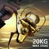 Spinning Reel Surf Fishing High Speed Gear Ratio 4.8:1 Two-hand Grip Ultra Smooth and Powerful Suitable for Saltwater Offshore and Freshwater