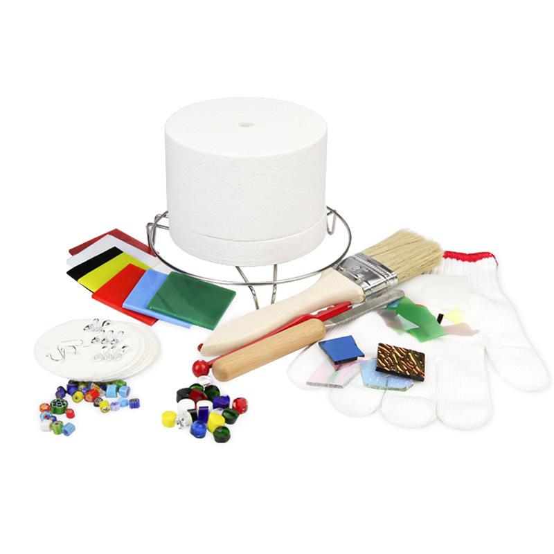 15-Piece DIY Microwave Jewelry Kiln Set for Creative Glass Ornament Making
