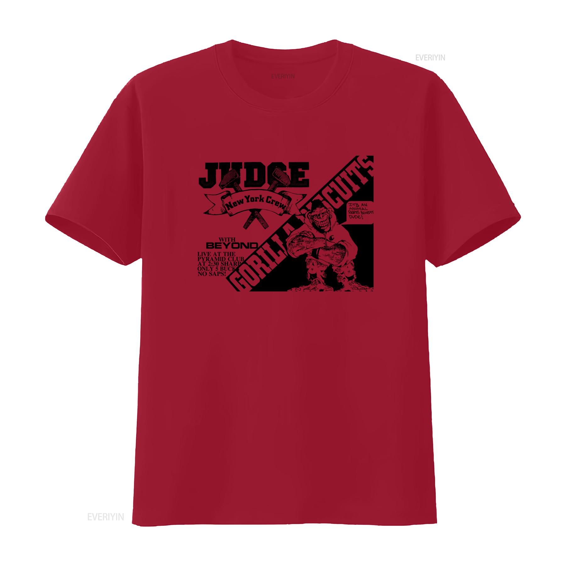 

Vintage Judge Gorilla Biscuits New York Crew Flyer T shirt Animal Rights Knight Design vintage Washed Soft Comfortable graphic S