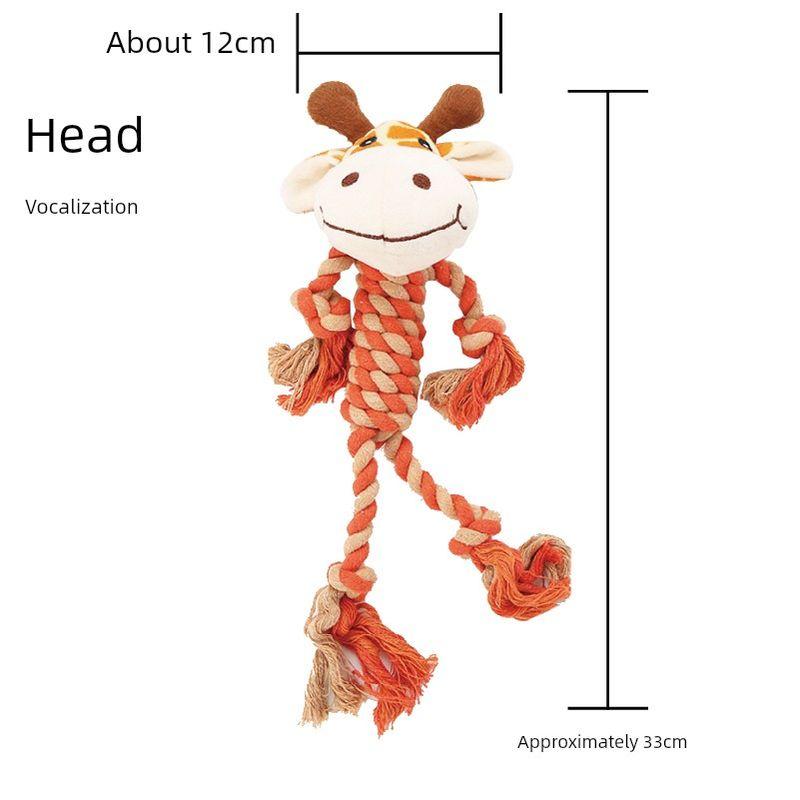 

Dog Toy Molar Long Lasting Teddy Bichon Pomeranian Knot Toy Puppy Small Size Dogs Dog Chew Pet Supplies Flower Giraffe