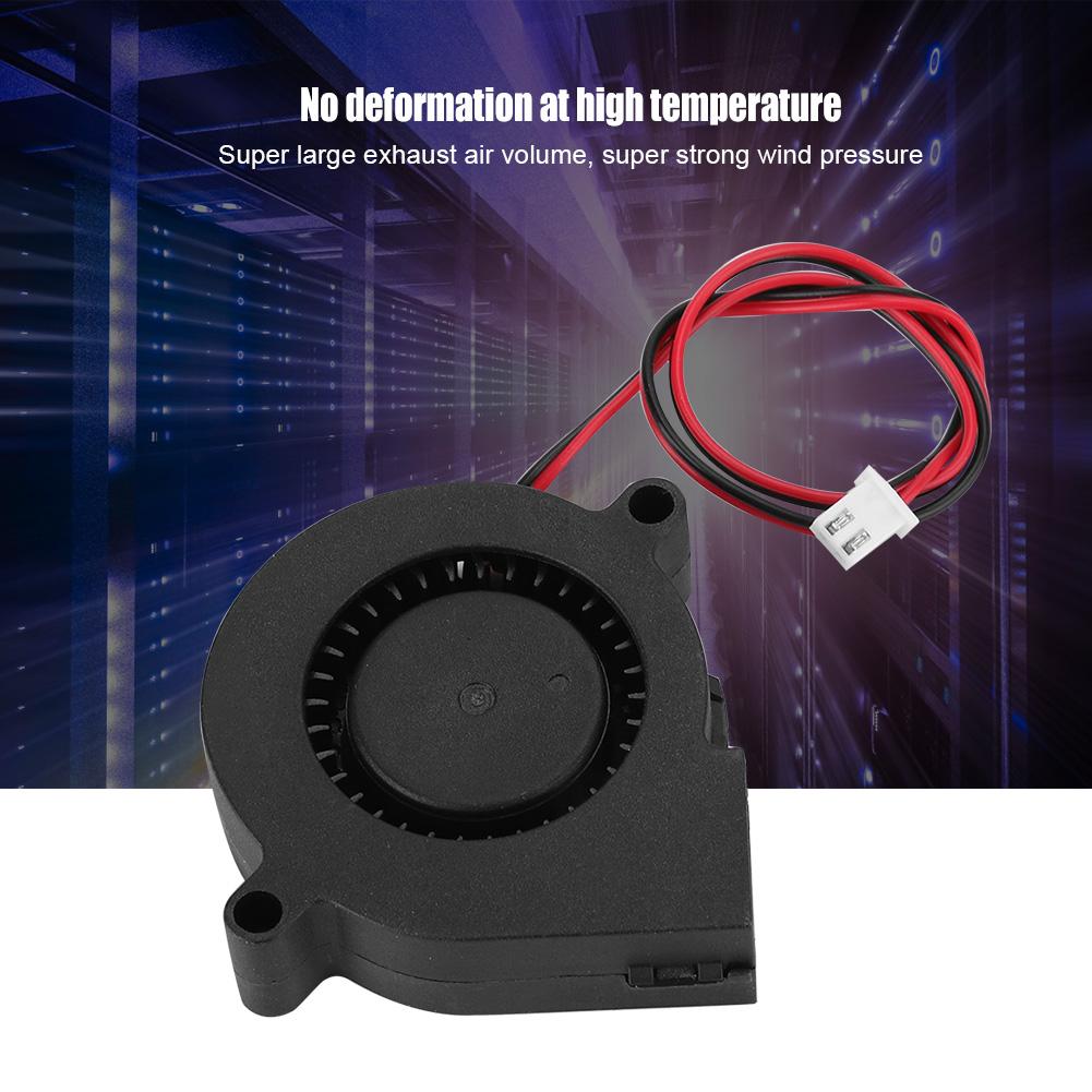 5015 5V Turbo Fan 3D Printer Accessories Blower Radiator Cooling Fan PBT Anti plastic Material