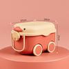 Children's Cartoon Storage Box with Wheels - Large Capacity Organizer for Toys, Clothes, and Snacks