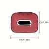 1Pc Car Leather Tissue Box Sunshade Backrest Sunroof Hanging Creative Leather Car Interior Accessories