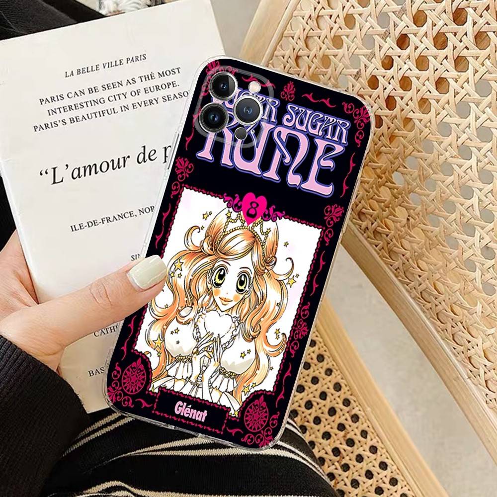 Anime Sugar Sugar Rune Phone Case For IPhone 11 13 16 12 17 14 15 Pro Max Plus Soft Clear Back Cover Coque