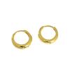 Hoop Earrings18K Gold Plated 925 Sterling Silver Jewelry Round Huggie Earrings