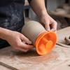 Round Rims Forming Tool for Pottery Edges Shapers with Tapered Body for Clay Bowl and Vessel Craft Projects At the Workbench