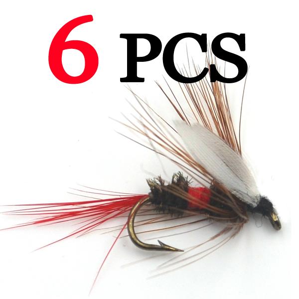 MNFT 6PCS 10# Royal Wulff Dry Flies for Trout Fishing Flies Coachman Fishing Fly Wholesale Fly Fishing Tackle