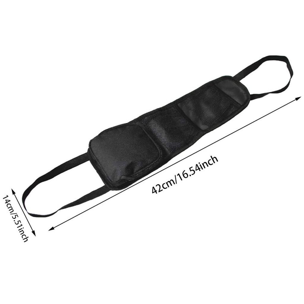 Auto Car Seat Side Net Mesh Storage Bag Key Phone Holder Pocket Organizer Red
