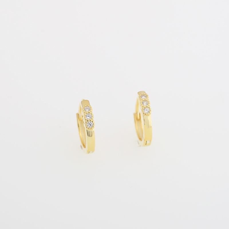 Simple Small Diamond Earbuds for Women's New Style and Style Versatile Niche Earrings