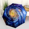 1pc Cosmic Spiral Automatic Umbrella - Automatic Opening And Closing, Sturdy Iron Frame, Portable Folding Design Yy251018178