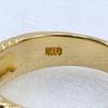 Ring K18 Yellow Gold/sapphire/diamond #6.8(US Size) 6.2g Women Used