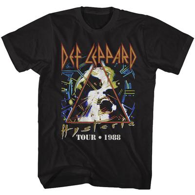 Def Leppard Tour '88 Black Adult T-Shirt